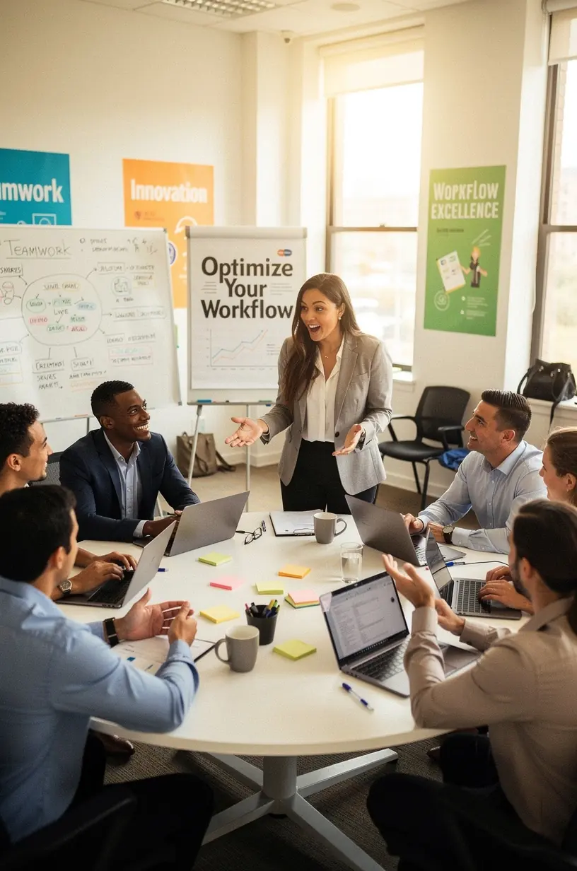 Modern office workspace